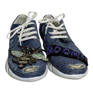 NWT ELENA IACHI Womens Denim w/ Bee‎ & BOOM!! Extra Light Shoes Size EU 36 US 6